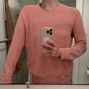 Banana Republic Pink Crewneck Sweater Oversized Fit